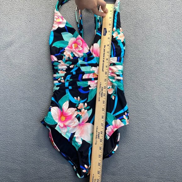 La Blanca Women's Multi Strap Cross Back One Piece Swimsuit Size 4,Beach,NEW - Picture 8 of 13